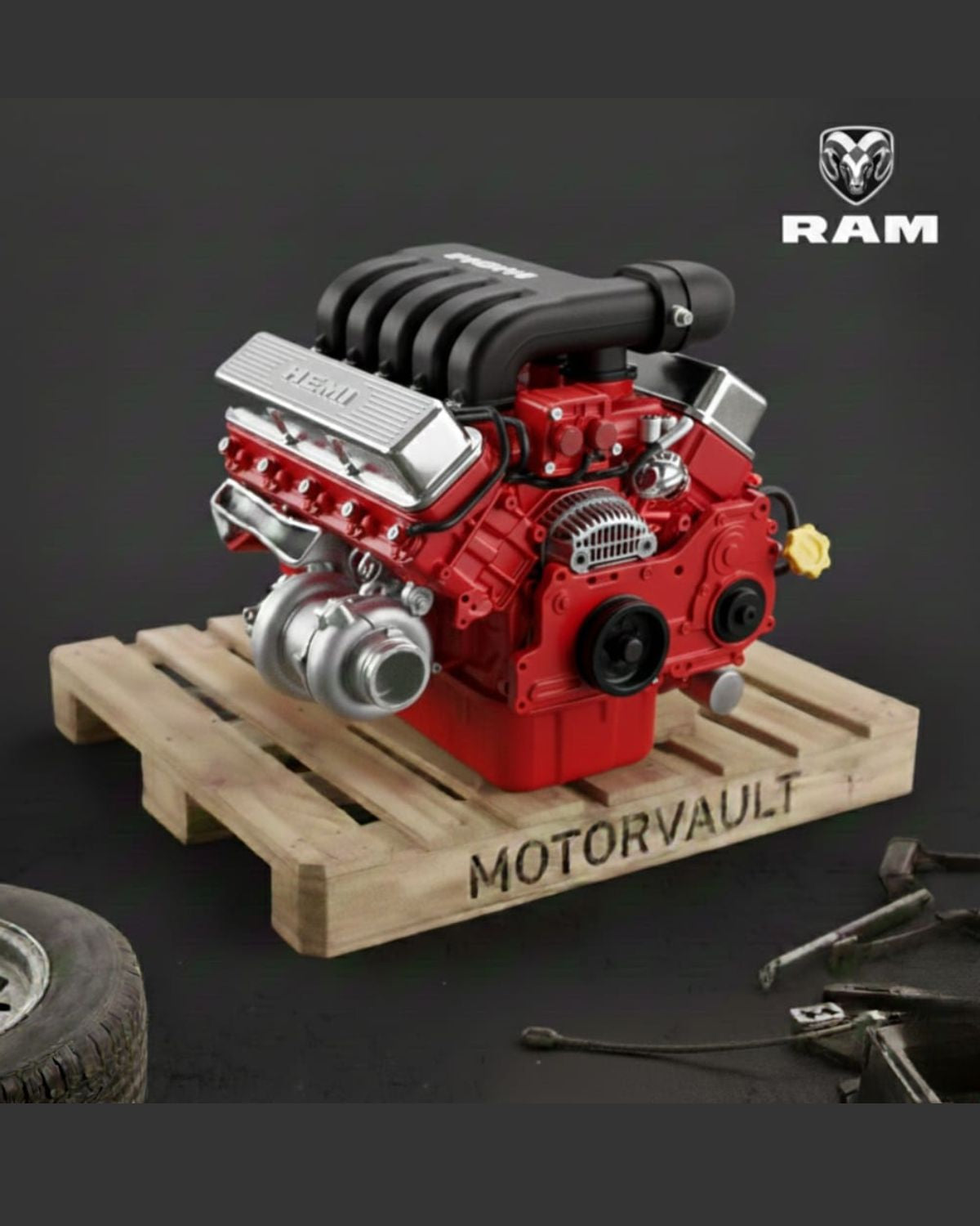 1994 Ram Truck 1500 Series Engine 5.9L (8-360, VIN Z, 8th digit)